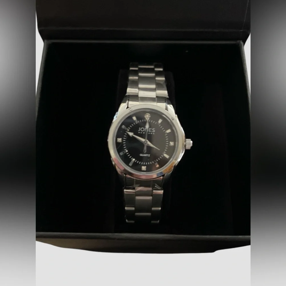 Jones New York Anna Matching Watch His & Her Set New In Box Stainless Steel Gift